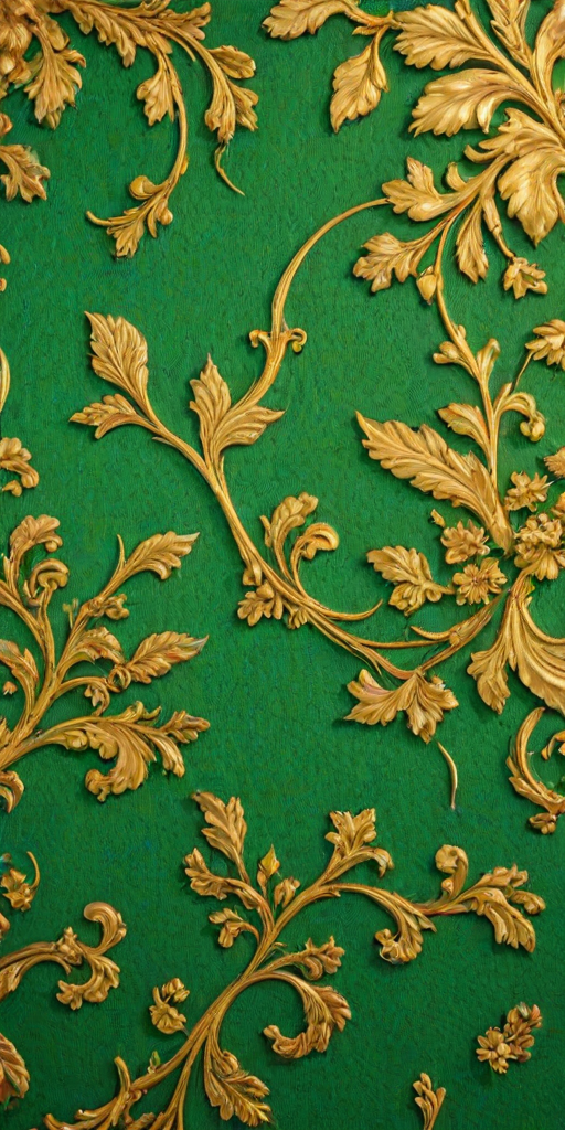 gold and green background