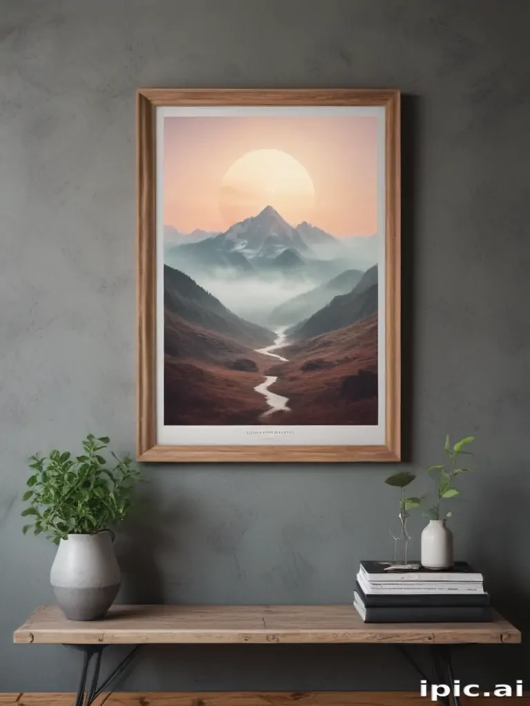 free wall art mockup