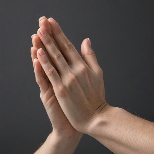 praying hands transparent