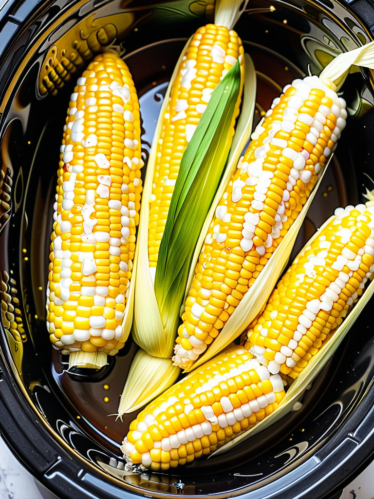 corn on the cob in a slow cooker