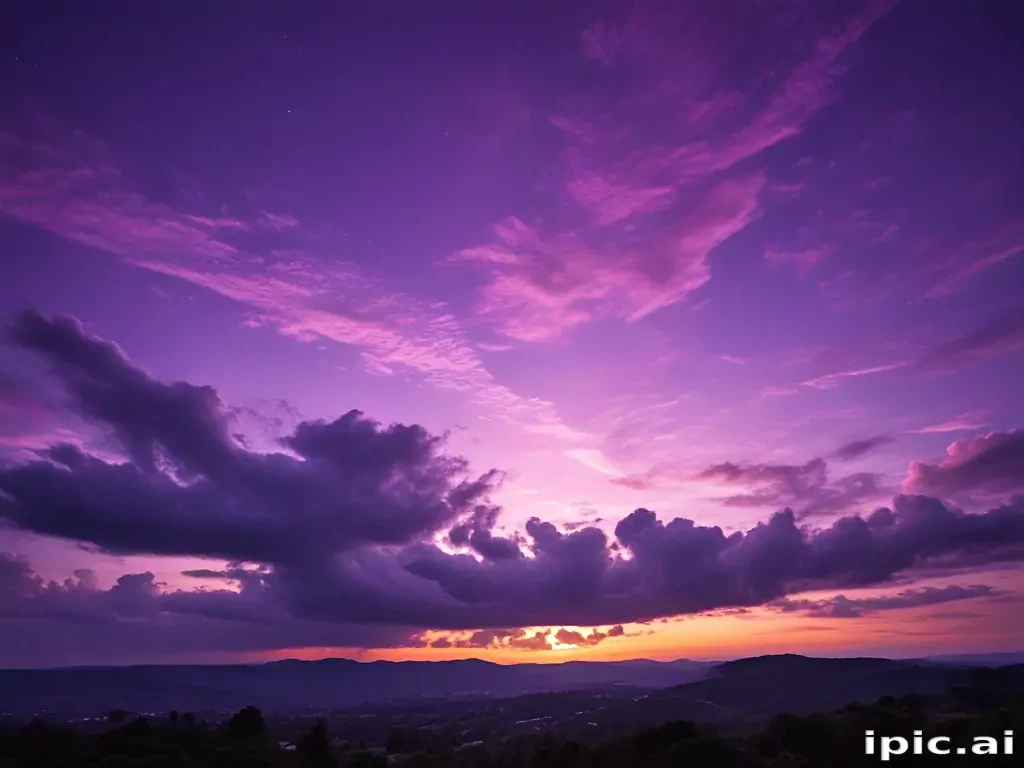 purple sky wallpaper