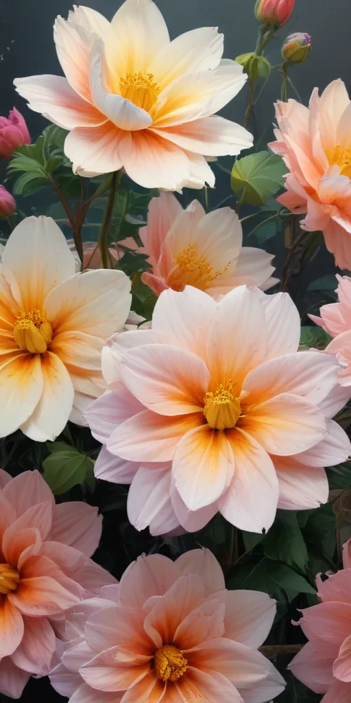 aesthetic flower painting