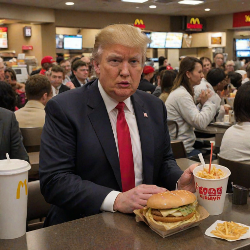 donald trump at mcdonalds