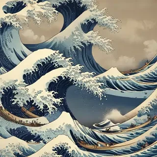 the great wave wallpaper