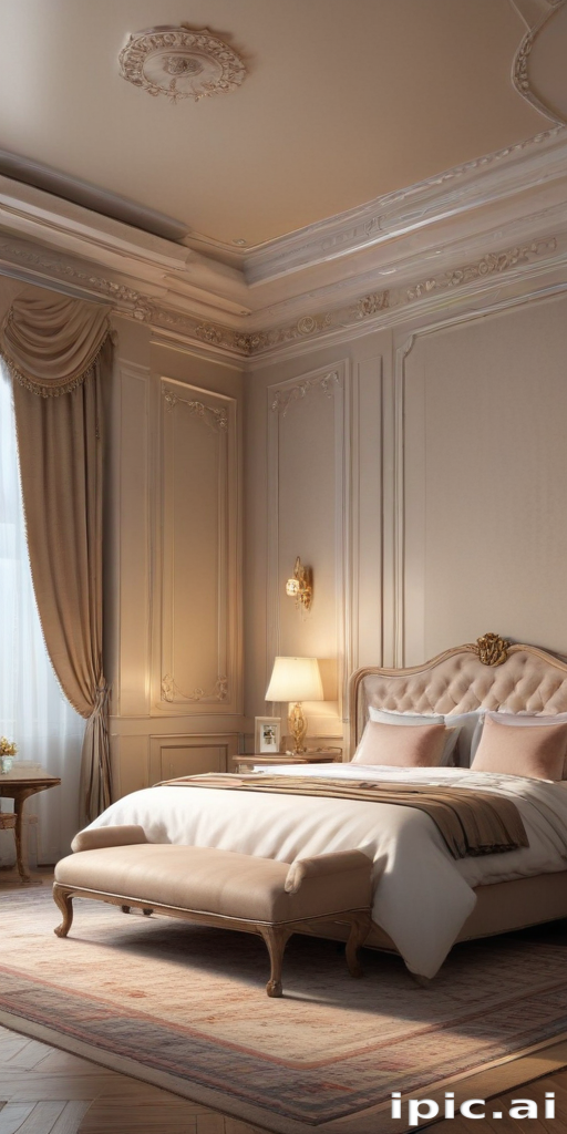 Elegant and Serene Bedroom Interior Design with Luxurious Finishes and ...