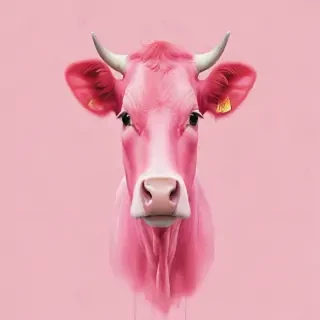pink cow wallpaper