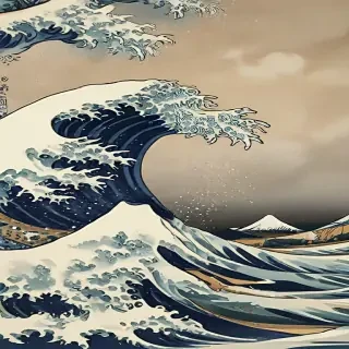 the great wave wallpaper