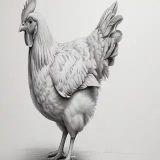 chicken drawing