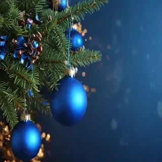 blue christmas bg