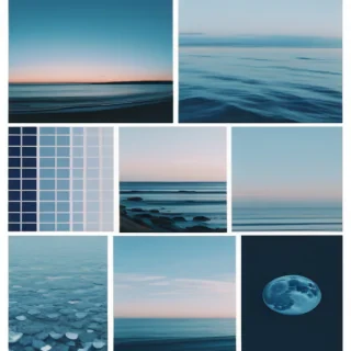 blue aesthetic photos