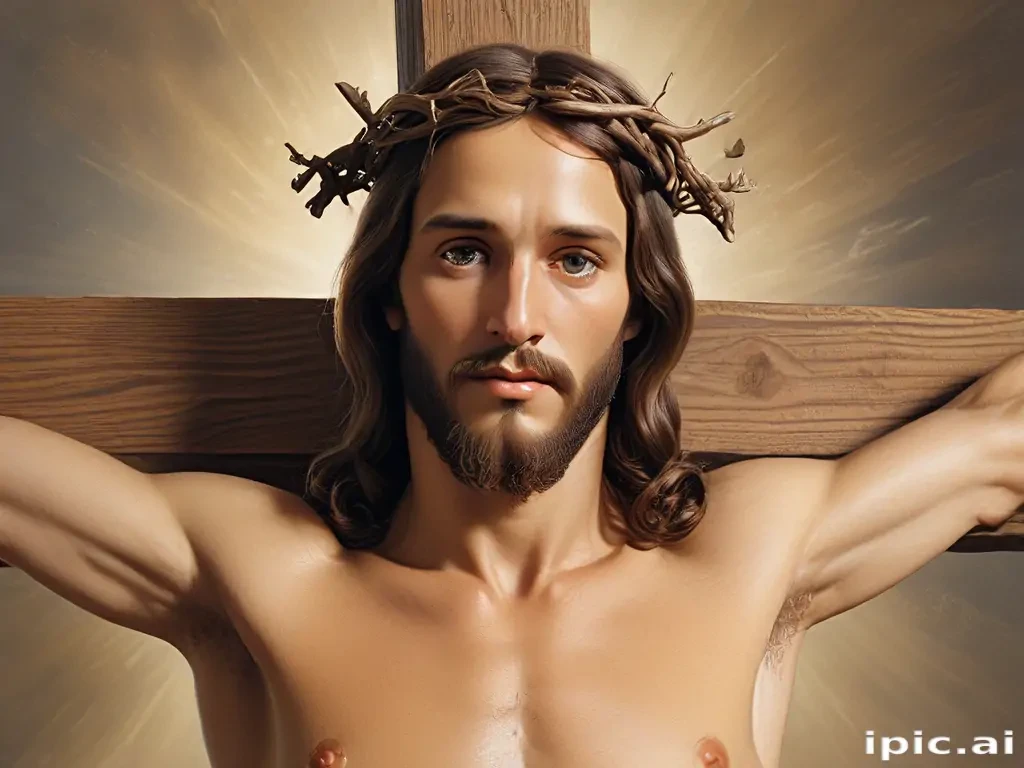 picture of jesus on cross