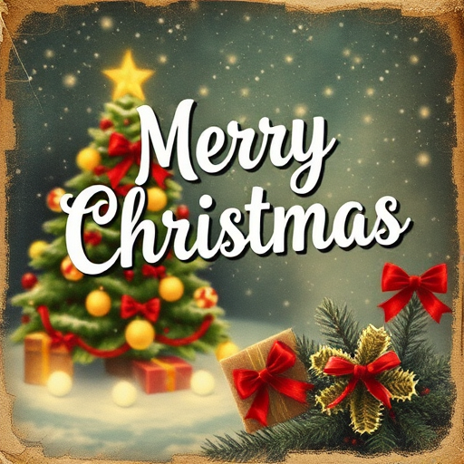 vintage merry christmas image