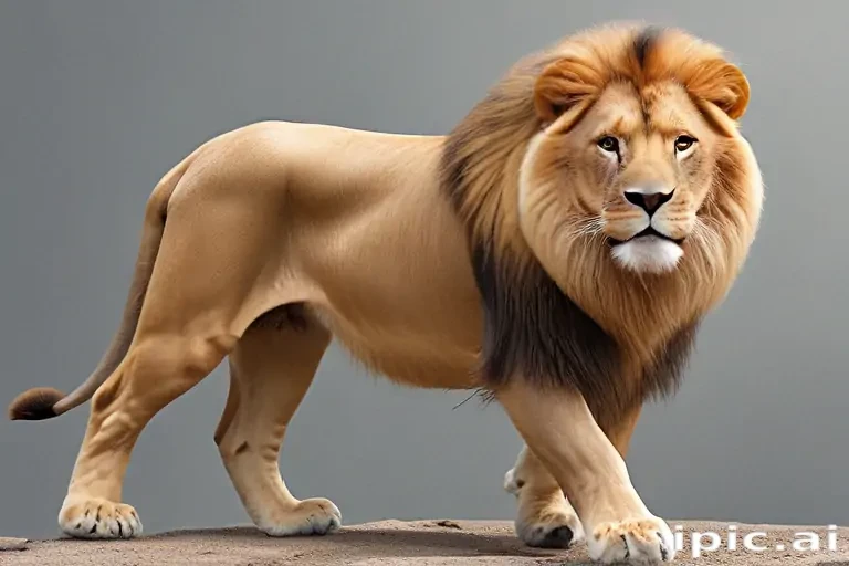 transparent lion