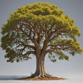 trees no background