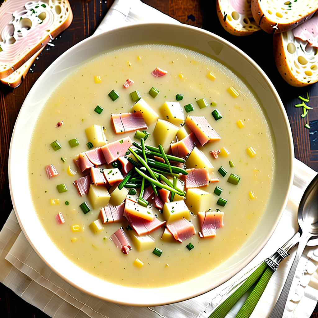 potato leek and ham soup