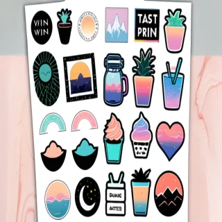 aesthetic printables stickers