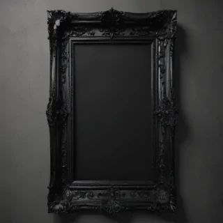 black frame transparent