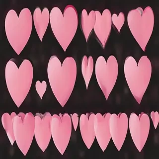 pink hearts png