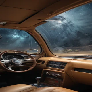 inside car background