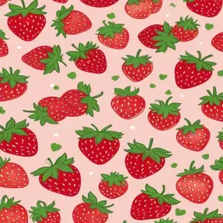 cute strawberry background