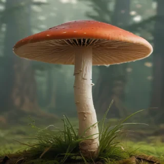 thin stemmed mushroom