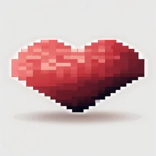 pixelated heart png