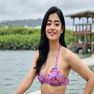 rashmika in bikini