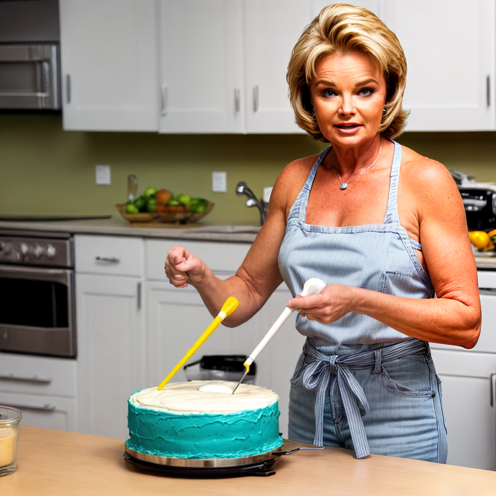 Ai Image Generator - Ai Art Generator - High Quality and 100% Unique Images  - iPic.Ai erika eleniak mixing cake batter in kitchen