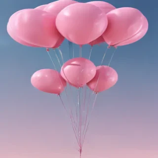 pink balloons png