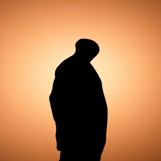 Create a high-resolution silhouette image of a standing human figure against a solid light background, using a DSLR camera with an aperture of f/5.6, ISO 100, and a focal length of 50mm, in portrait orientation for a clear and sharp focus.