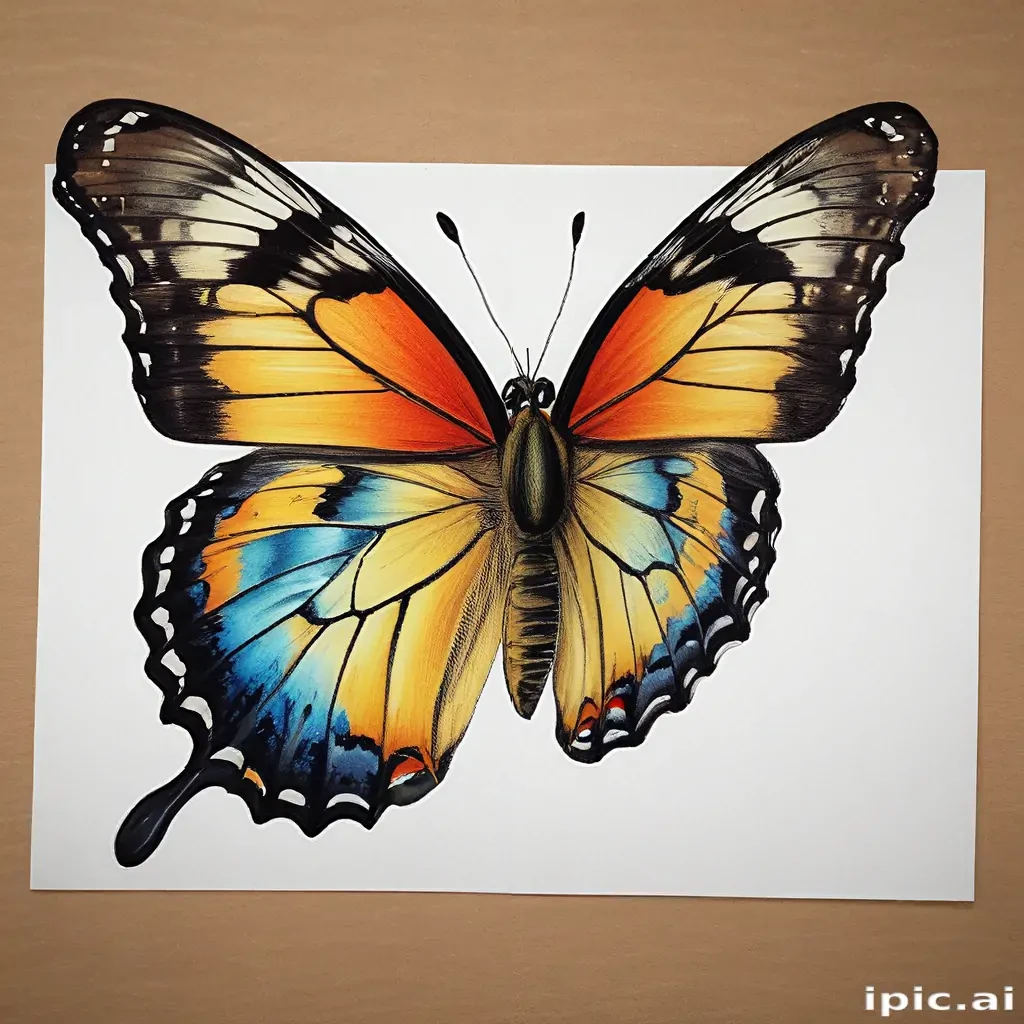 butterfly drawing picture