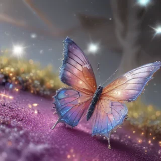 glitter butterfly wallpaper
