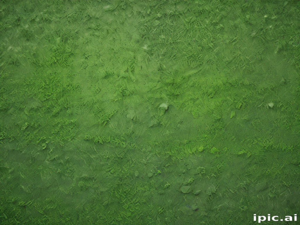 Vibrant Green Abstract Texture with Intricate Details and Patterns