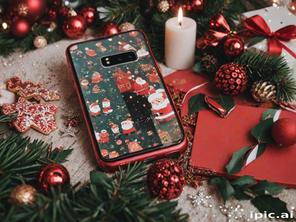 christmas phone wallpaper aesthetic