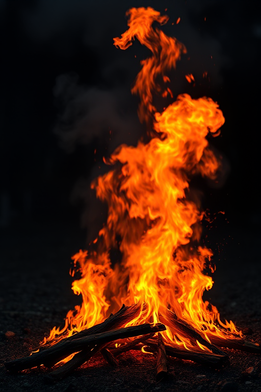 background with fire