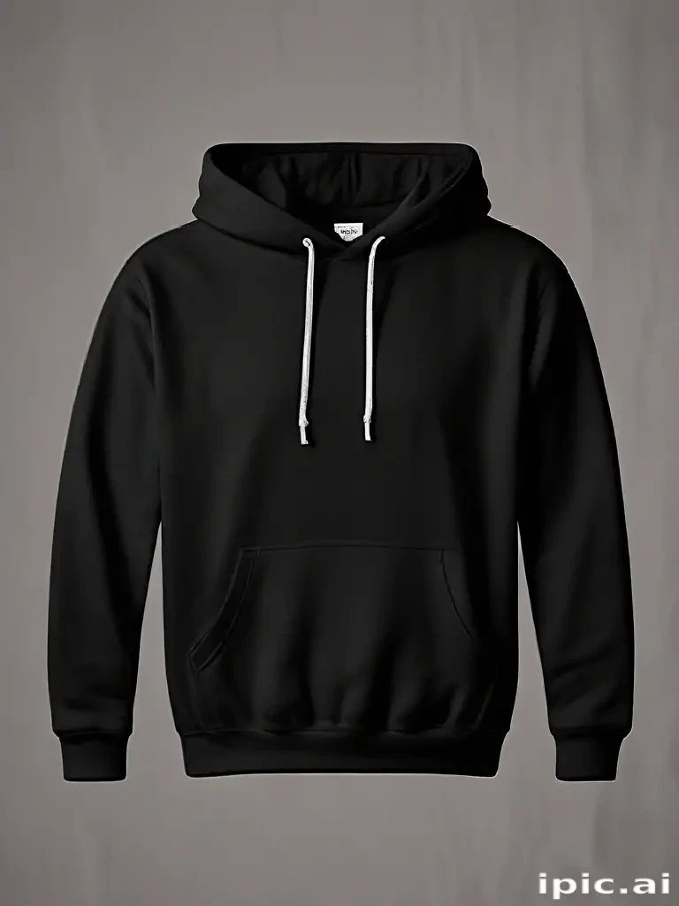 black hoodie mockup png