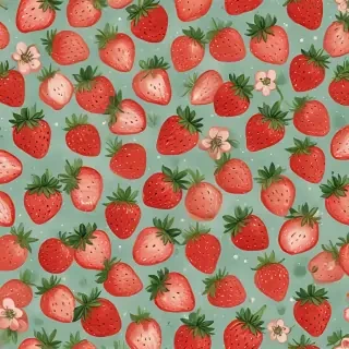 cute strawberry background