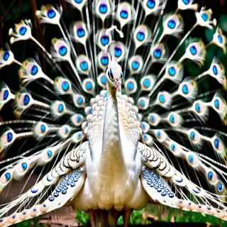 white peacock