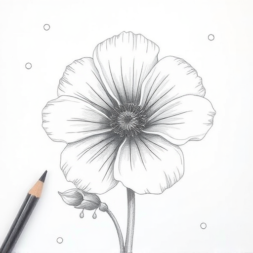 flower drawings pencil
