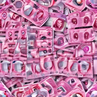 pink money background