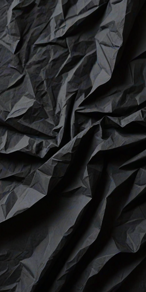 crinkled black paper