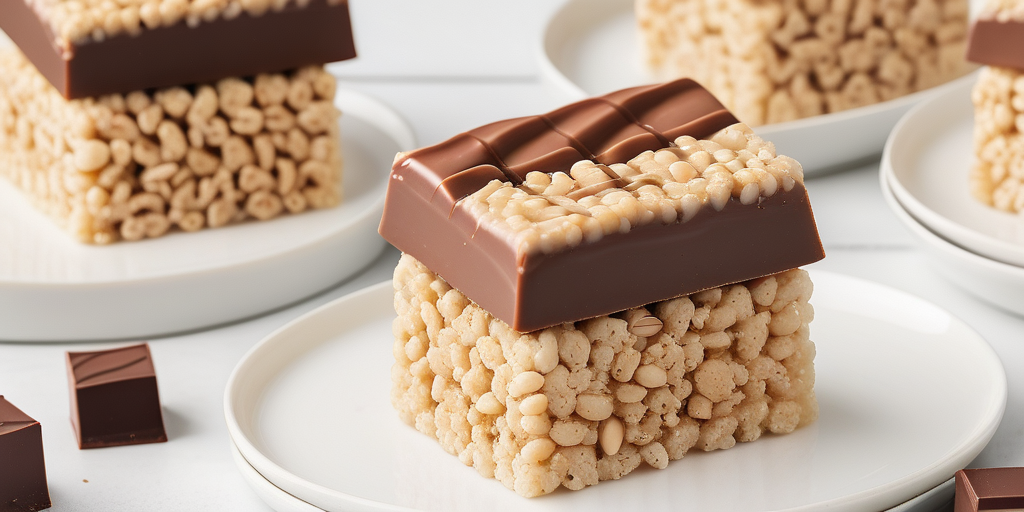 rice krispie with chocolate and peanut butter
