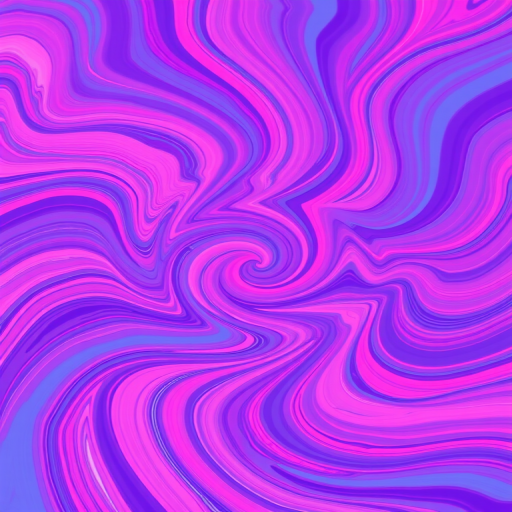 create an abstract vibrant swirl pattern with bold pink, purple, and blue hues using a 50mm lens, f/1.8 aperture, ISO 200, shooting from a top-down view with a DSLR camera for enhanced detail and clarity