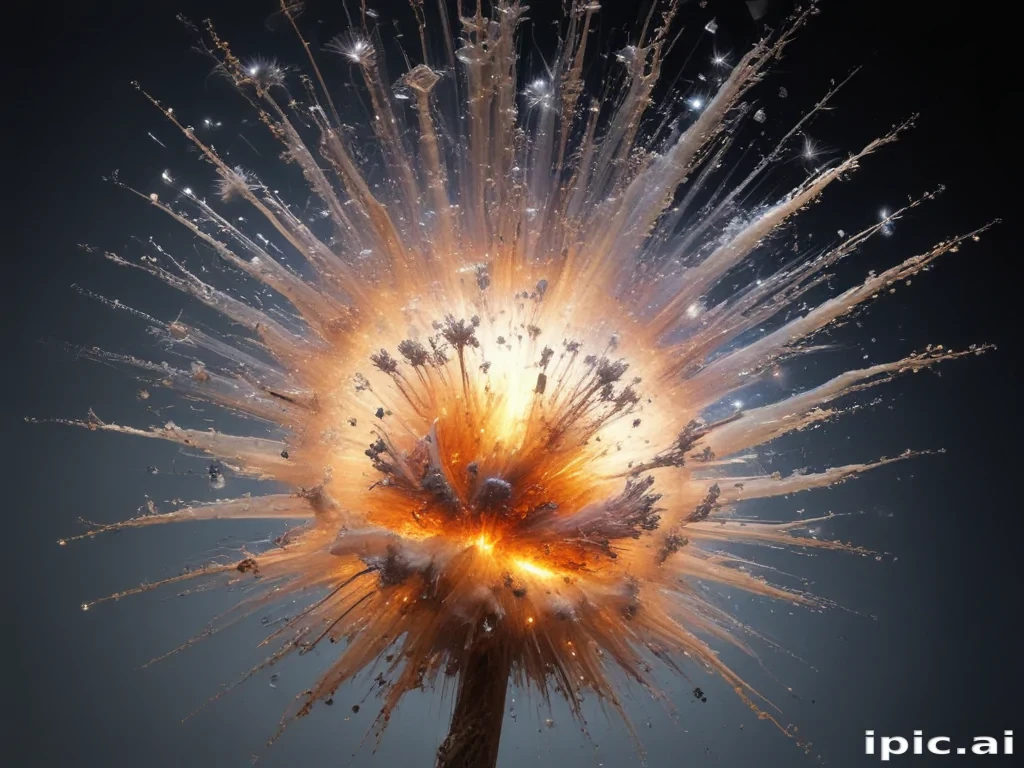transparent explosion