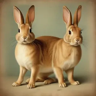 vintage rabbit images