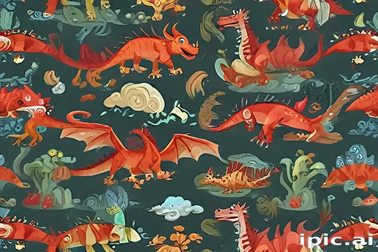 cartoon dragons