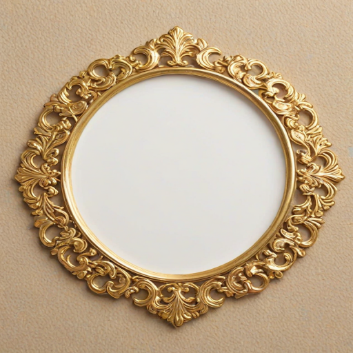 transparent background gold border