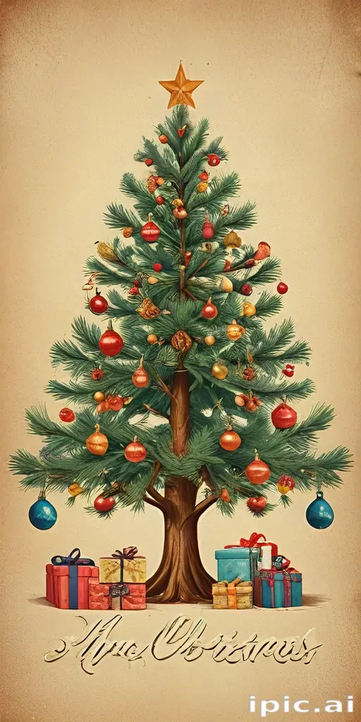 vintage merry christmas