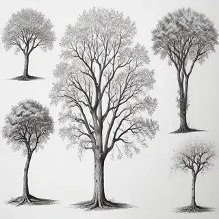 images of trees for drawing
