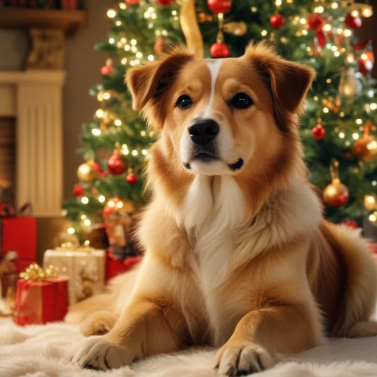 christmas wallpaper dog
